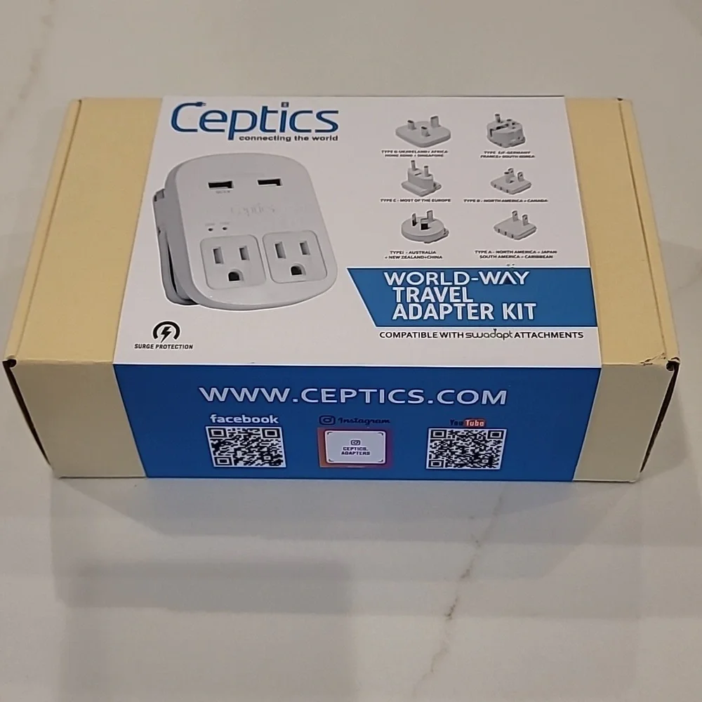 Ceptics Travel Power Adapter Kit - Picture 2 of 9